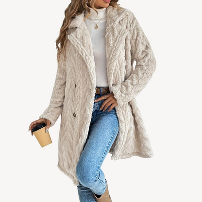 Plush Double Button Warm Winter Coat