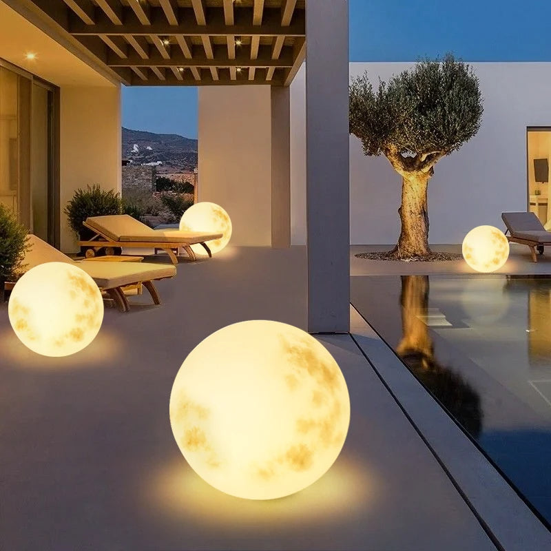 Contemporary Outdoor Solar Powered Garden Lamp