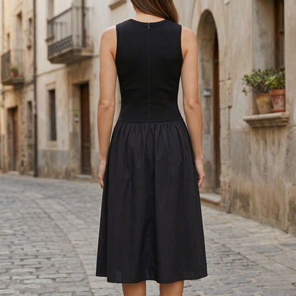 Chic Summer Sleeveless Midi Dress for Women