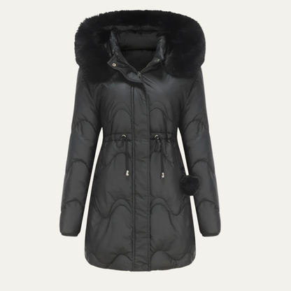 Warm Insulated Waterproof Women's Puffer Coat - OutfitLondon