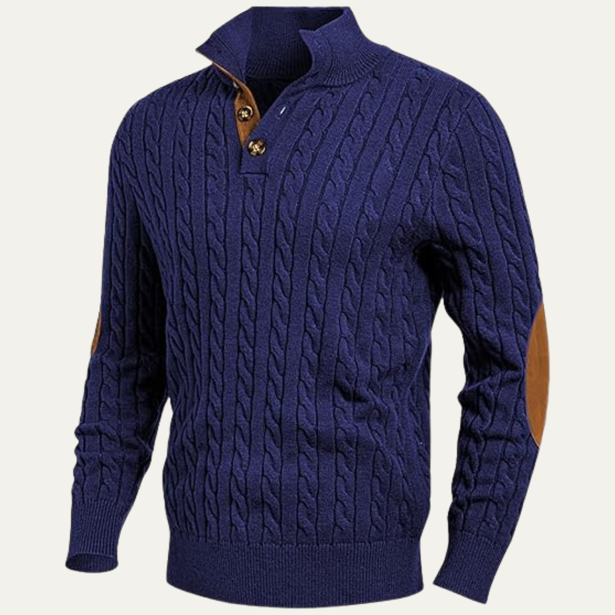 Classic Men's Cable Crew Neck Sweater