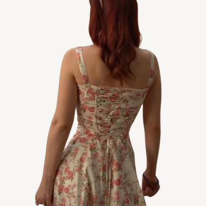 Ladies Pretty Floral Midi Summer Dress