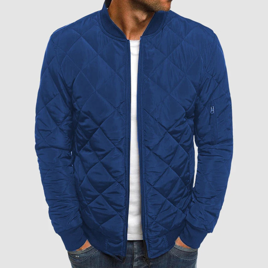 Men's Padded Cotton Zipper Jacket