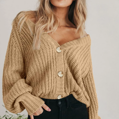 Cozy Oversized Button Front Cardigan