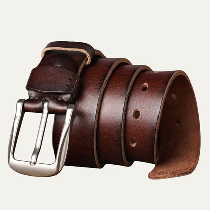 Genuine Leather Belt - High Quality Cowhide Strap