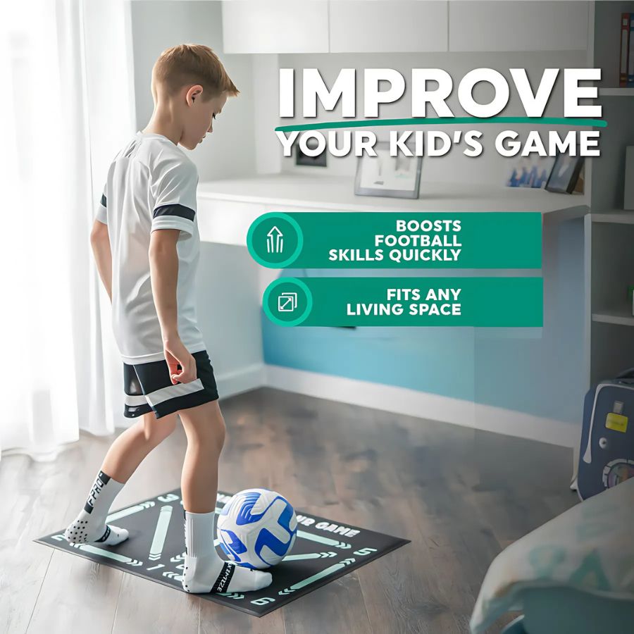 Elite Soccer Practice Mat with Coaching Videos