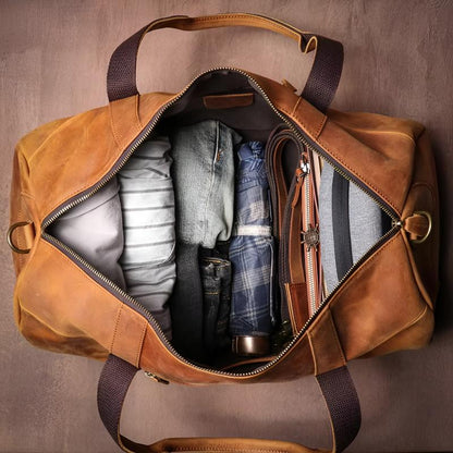 Classic Travel Duffel Bag with Zipper Closure