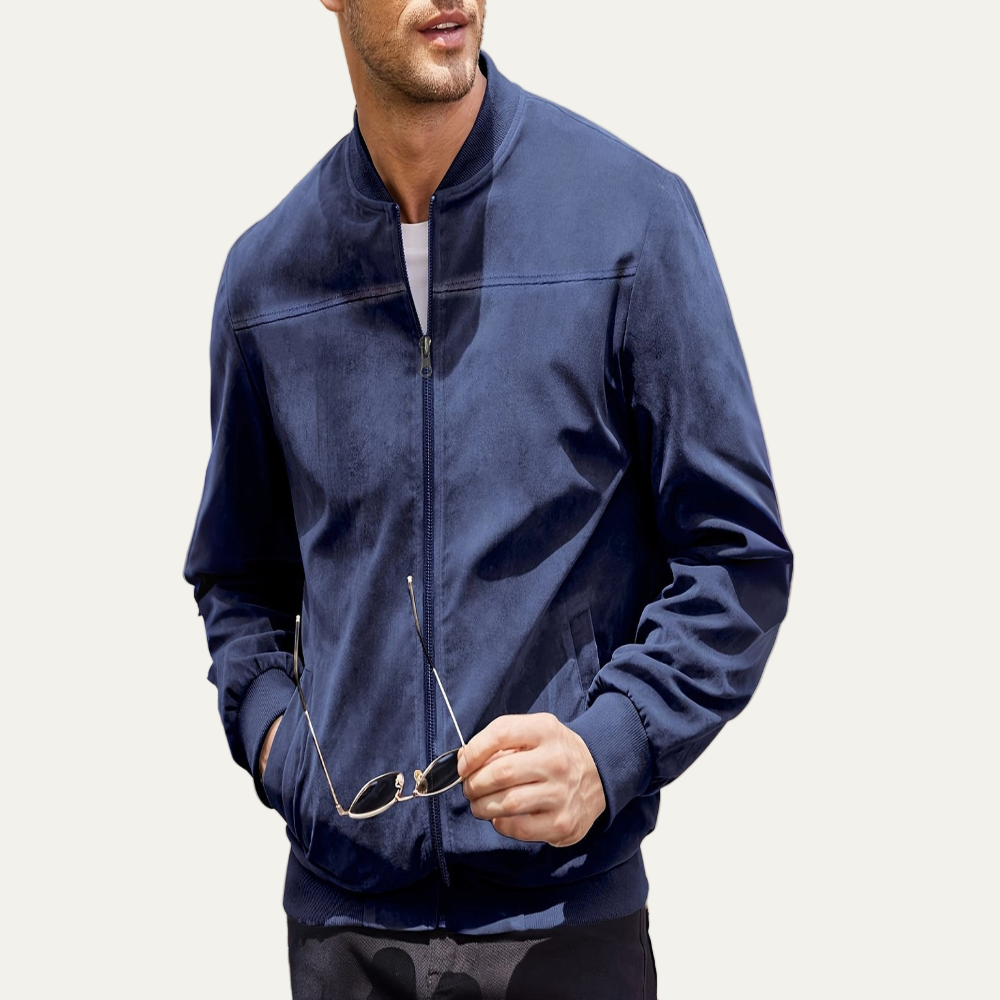 Men's Vintage Style Zipper Jacket - OutfitLondon
