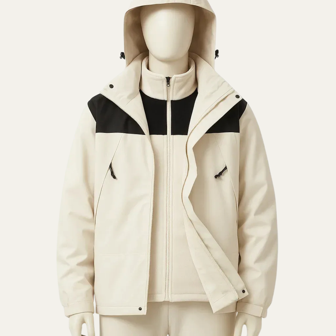 Waterproof 3 in 1 Outdoor Men's Jacket