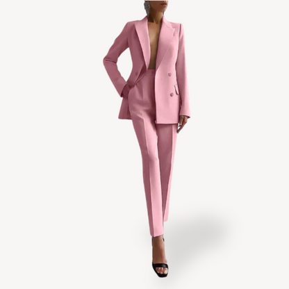 Classic Fit Lady Suit Jacket & Pants Set