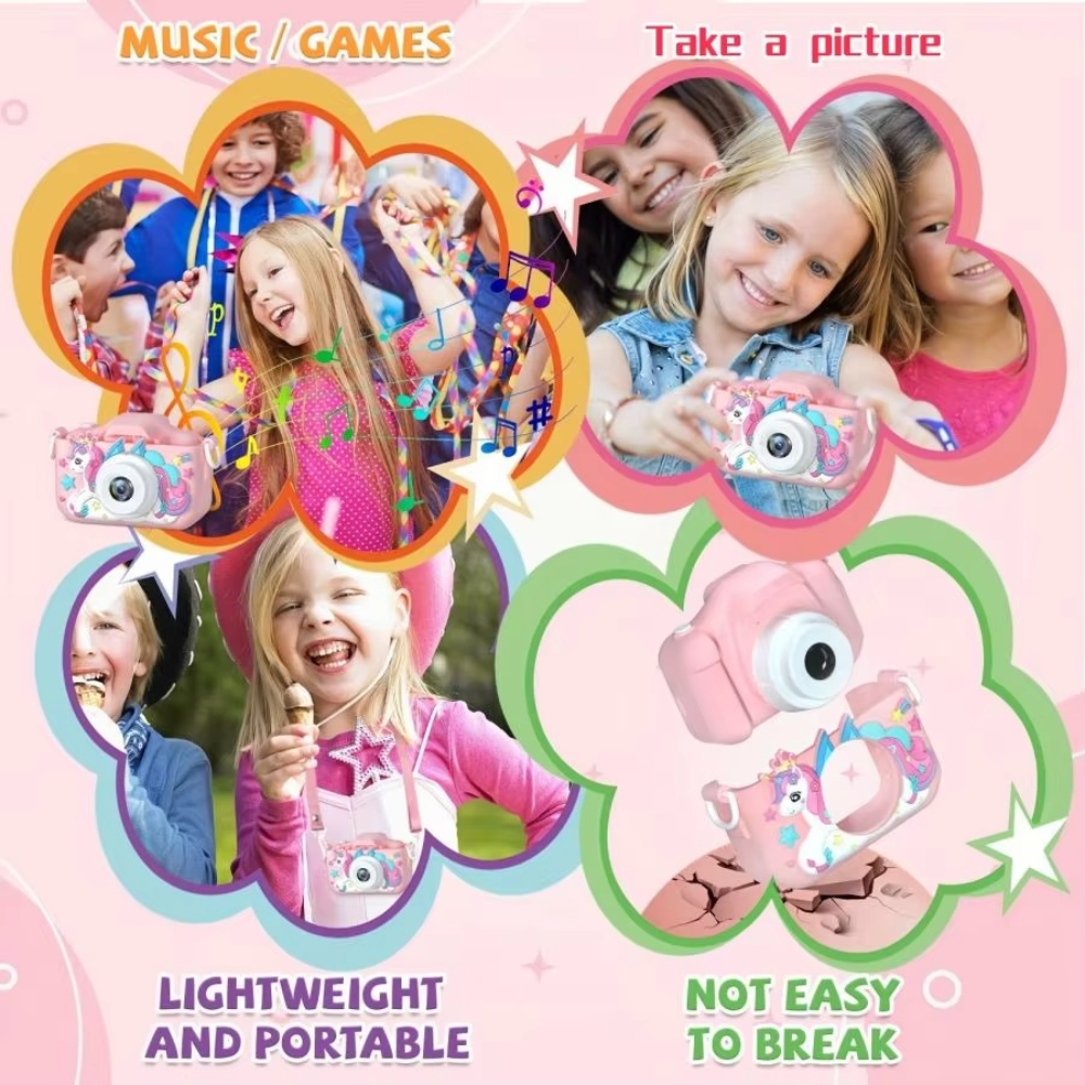 Fun Kids Digital Camera with 32GB Rechargeable Battery