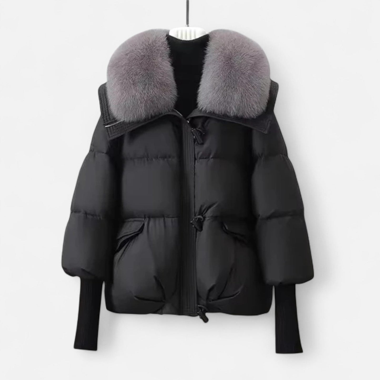 Plush Faux Fur Parka Coat - Cozy and Chic