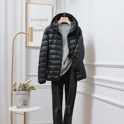 Comfortable Ladies Filled Parka Jacket