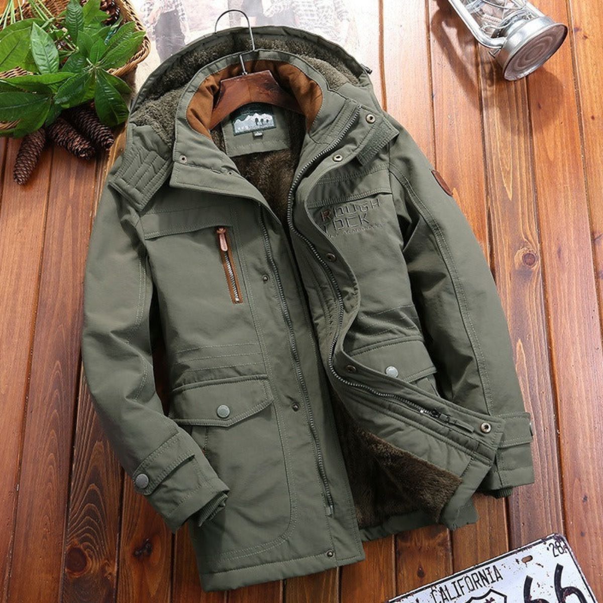 Waterproof Quilted Mens Outdoor Jacket
