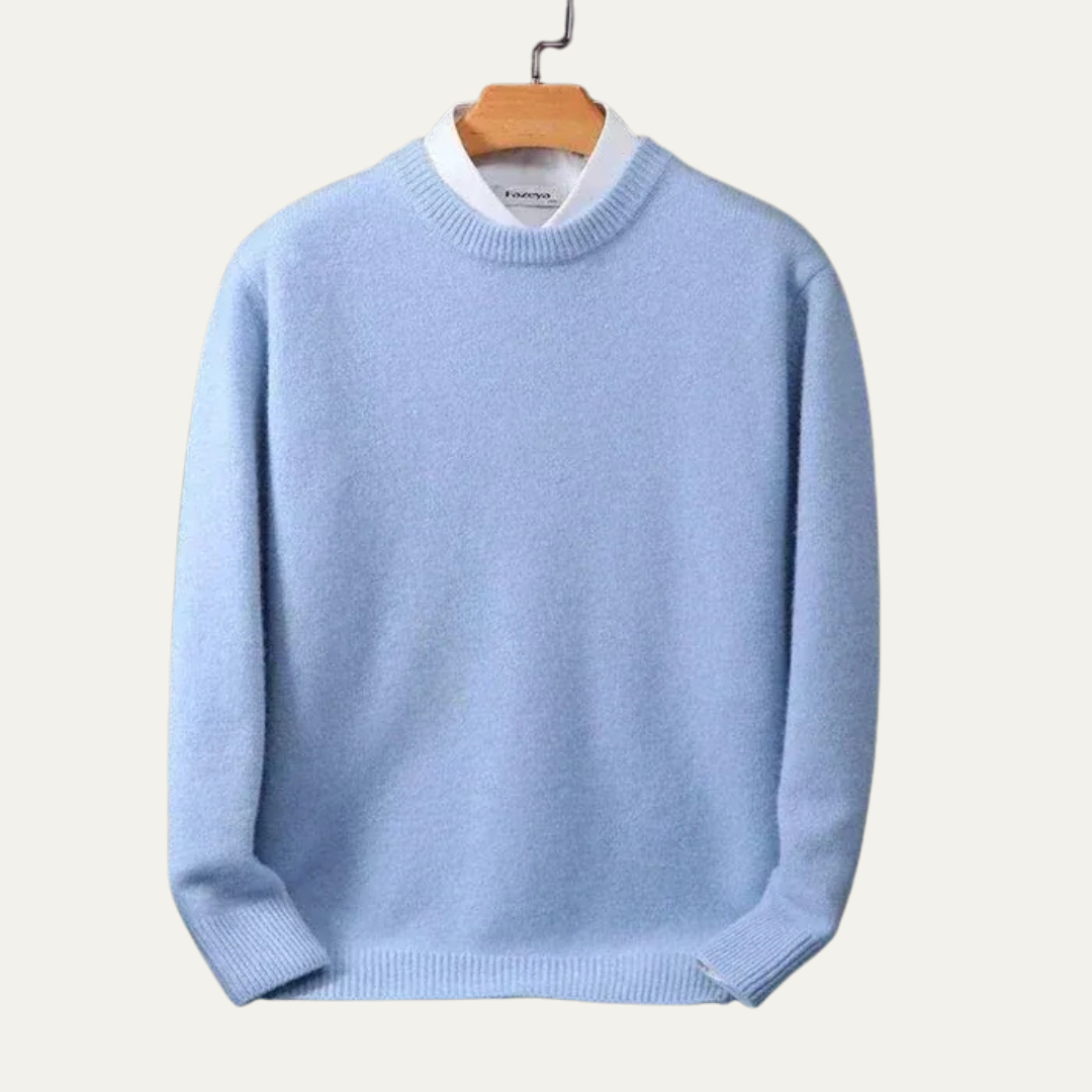 Simple Men's Regular Fit Crew Neck Pullover Sweater