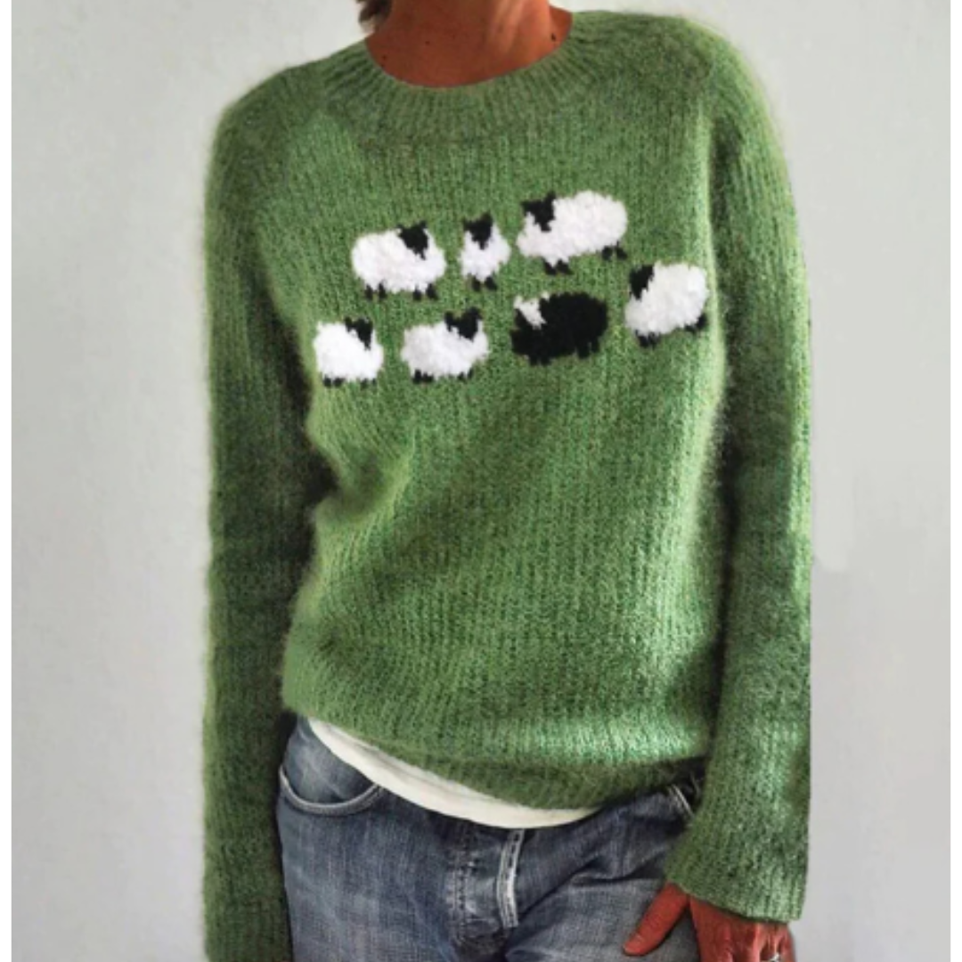 Avril | Ladies Cozy Crew Neck Jumper Sweater