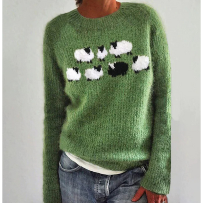 Avril | Ladies Cozy Crew Neck Jumper Sweater