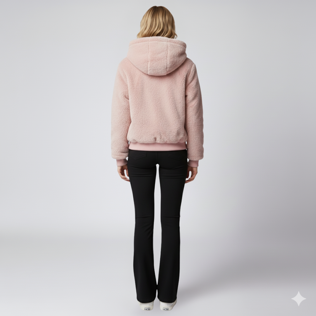 Warm Reversible Puffer Jacket for Women