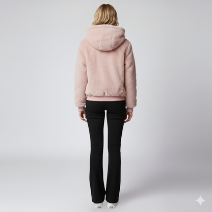 Warm Reversible Puffer Jacket for Women