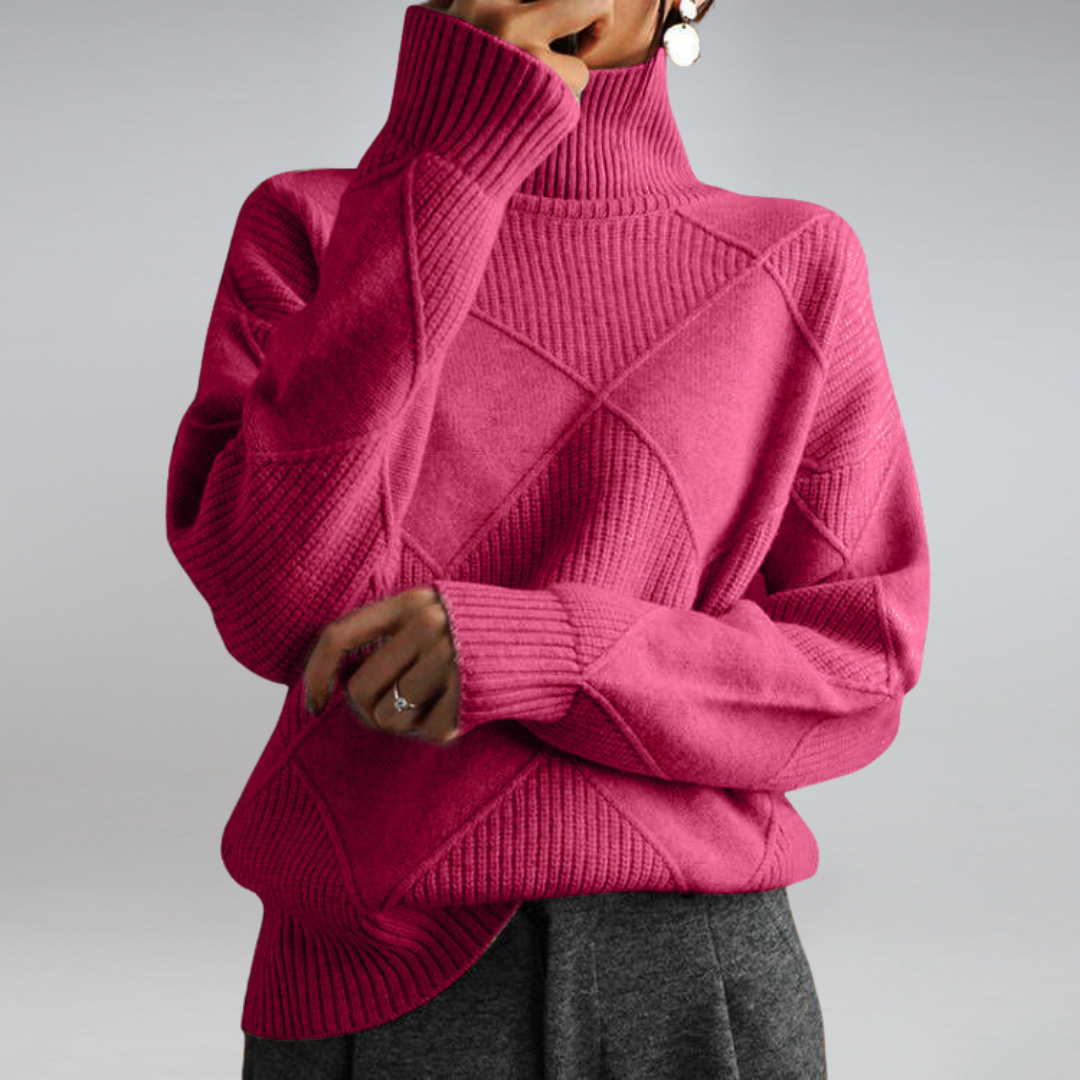 Soft Women's Warm Cashmere Turtleneck Sweater