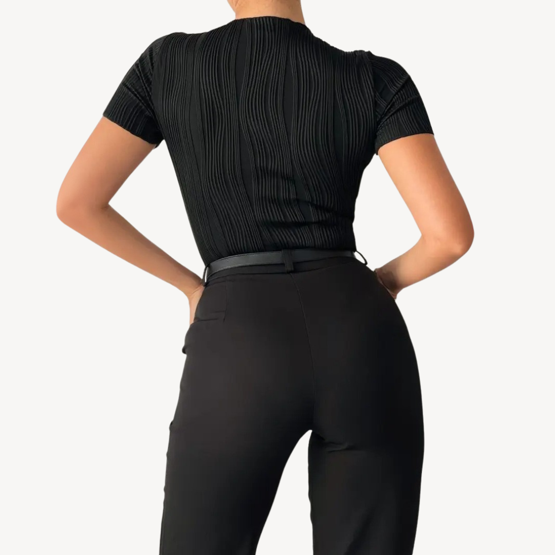 Textured Shaping Women's Fitness Top