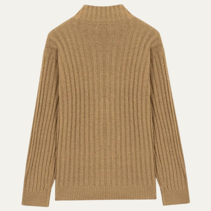 Cozy Men's Crew Neck Knitted Cardigan Sweater