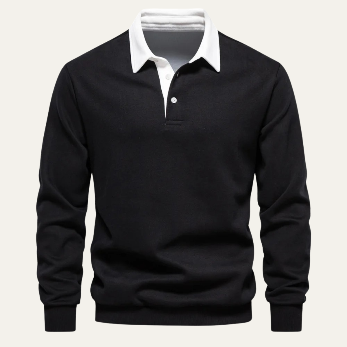 Classic Men's Relaxed Fit Polo Neck Sweater