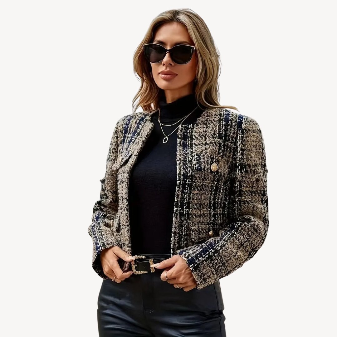 Classic Plaid Wool Jacket