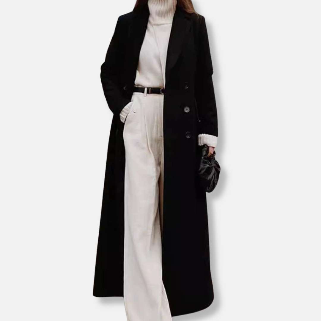 Women's Oversized Double Breasted Long Coat