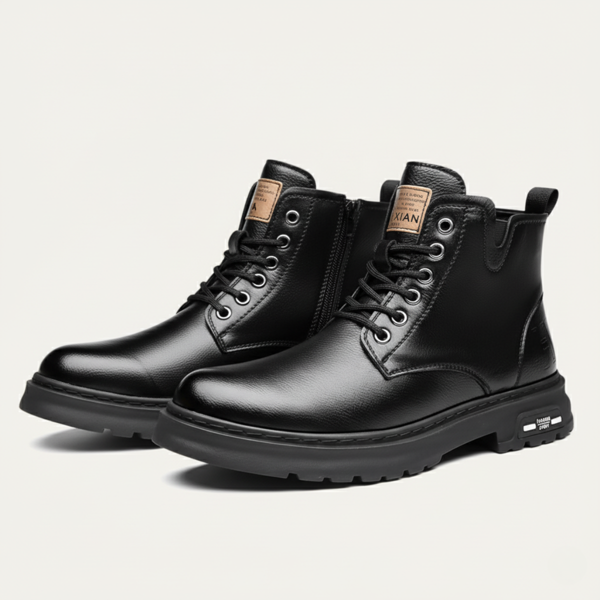 Stylish Men's Waterproof Leather Ankle Boots