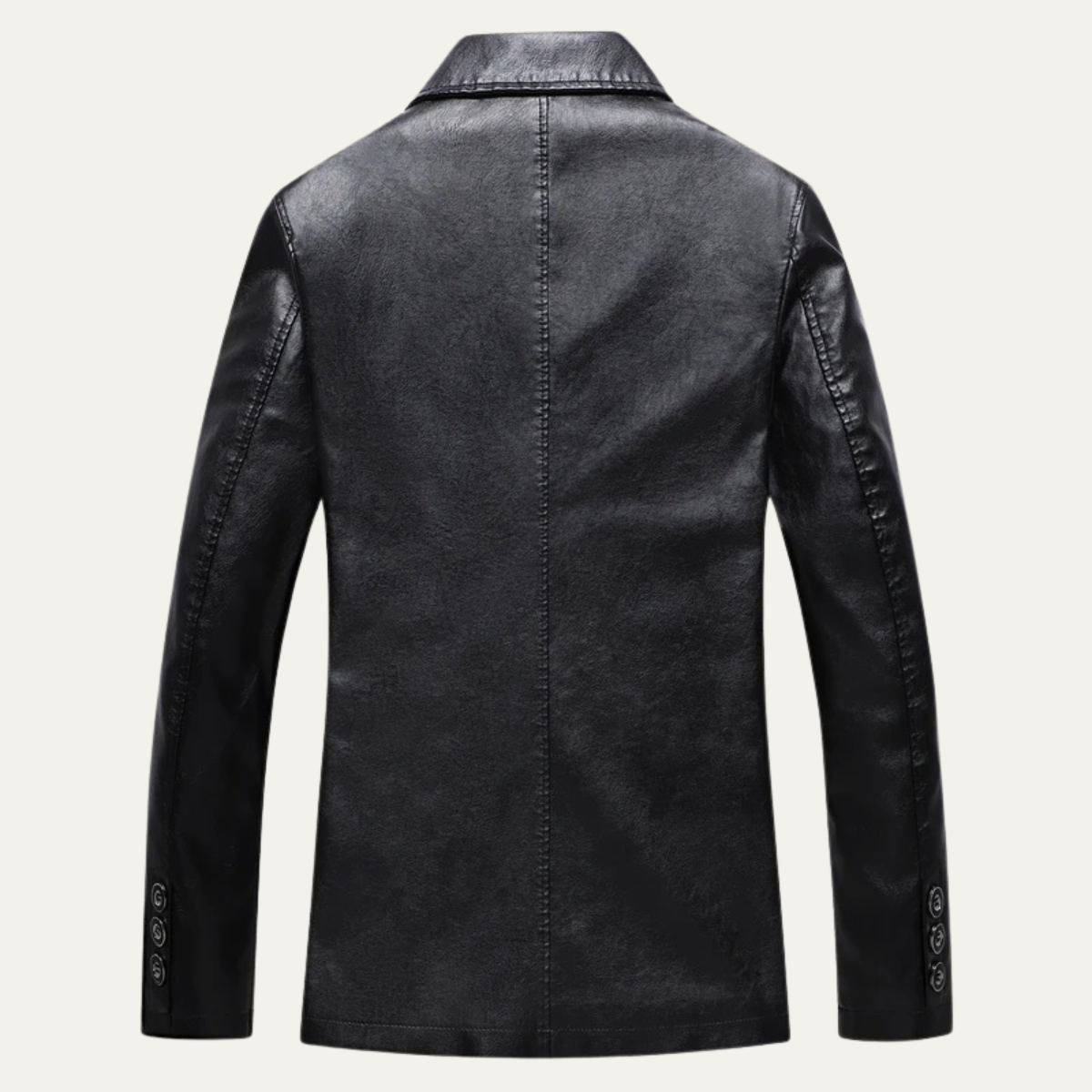 Classic Mens Leather Bomber Winter Coat