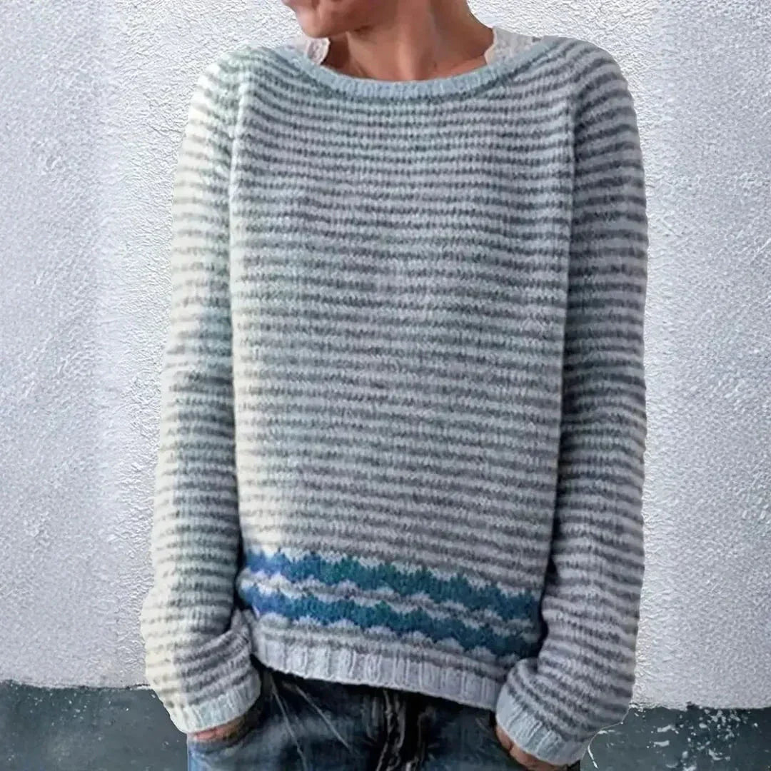 Women's Striped Knit Sweater