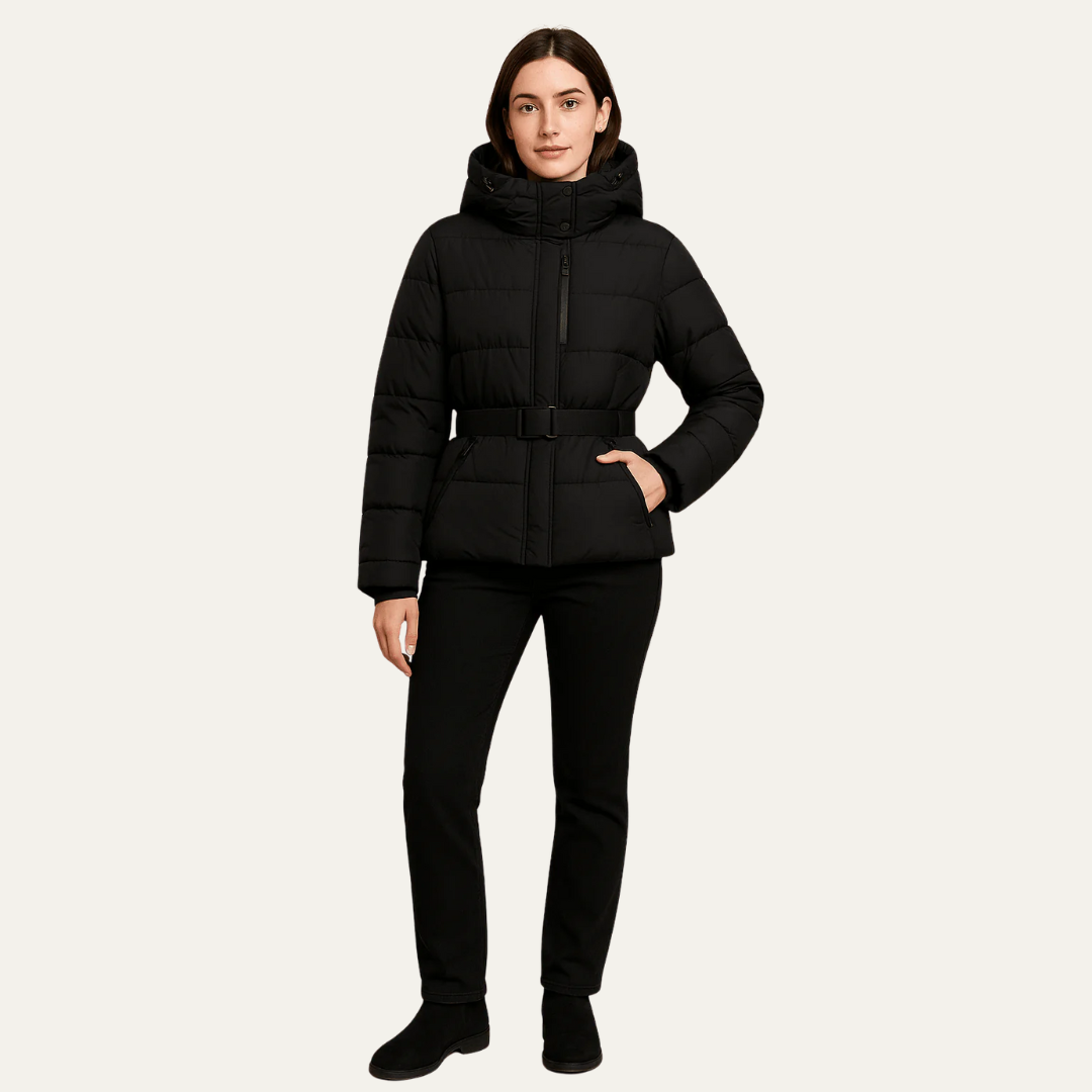 Ladies Warm Parka Hooded Coat - OutfitLondon