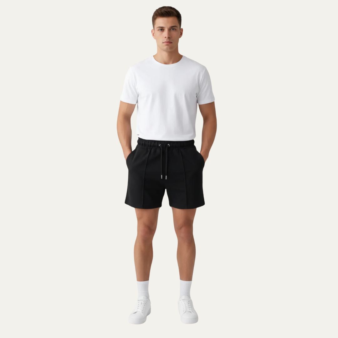Men's Relaxed Fit Knee Length Cotton Shorts - OutfitLondon
