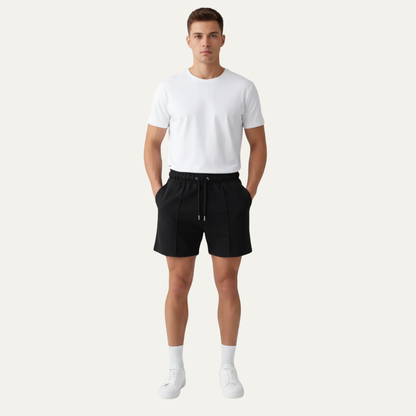 Men's Relaxed Fit Knee Length Cotton Shorts - OutfitLondon