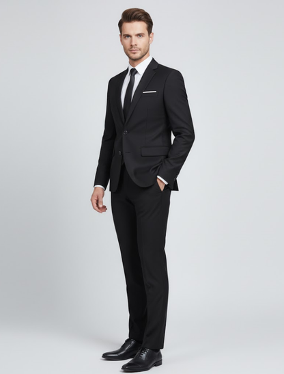 Classic 2 Piece Men's Suit - Slim Fit Stylish Design