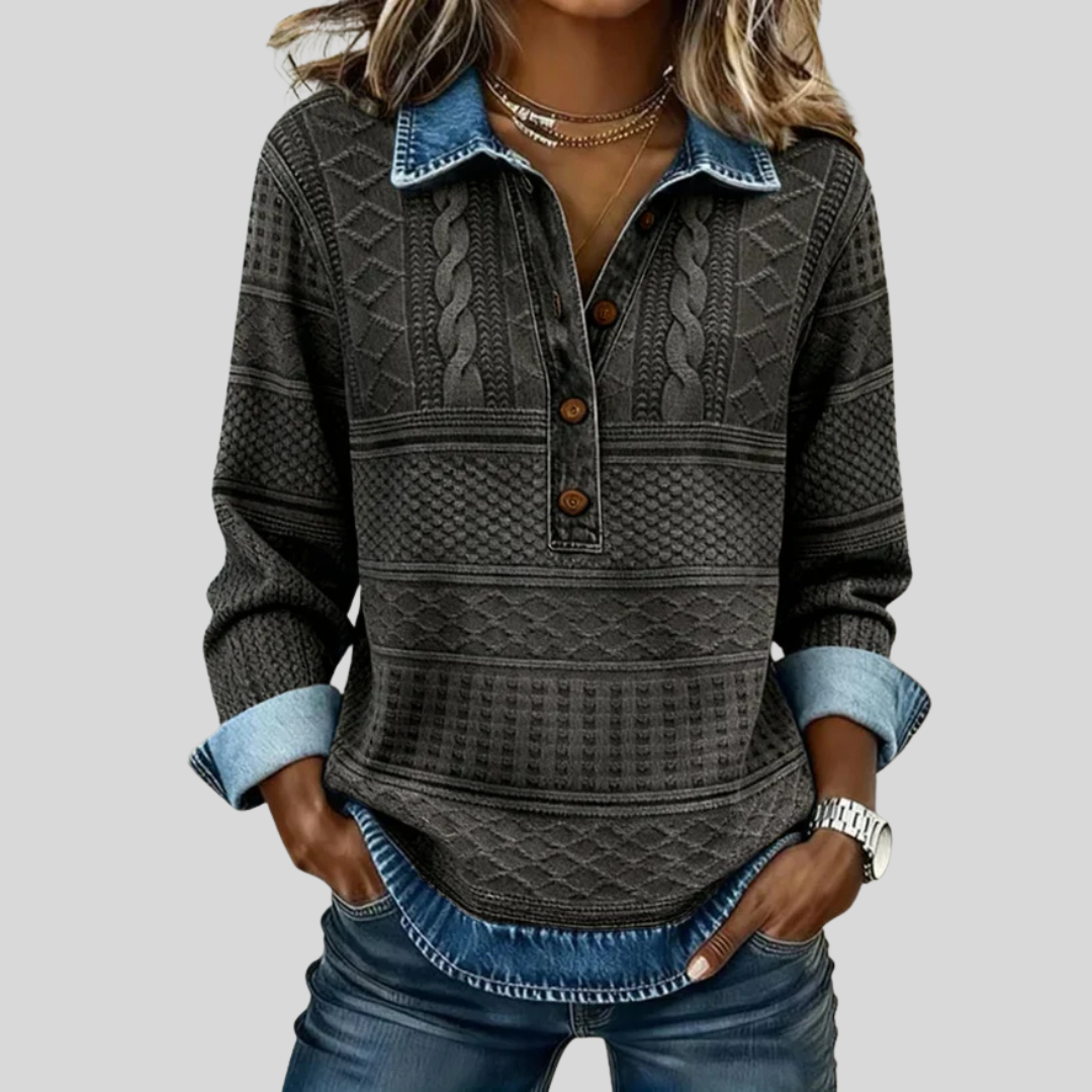 Soft Knit Crew Neck Casual Top