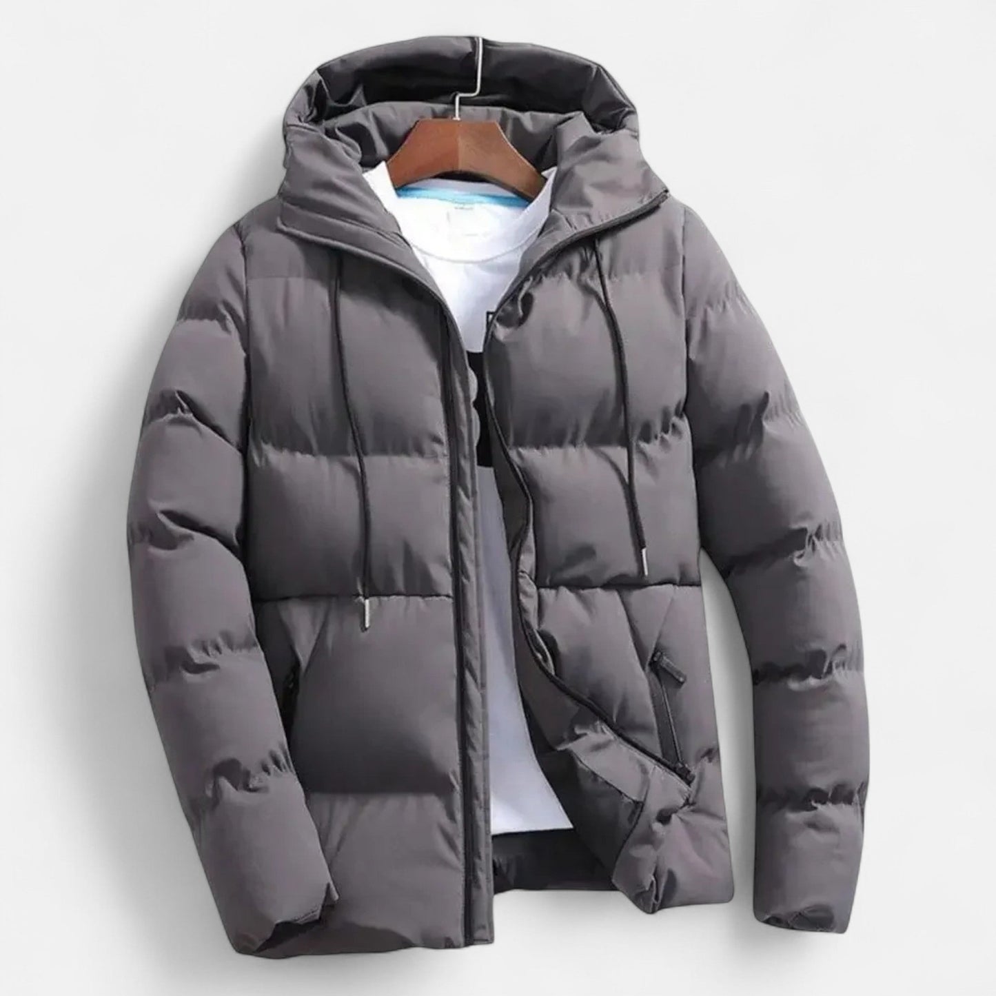 Thermal Mens Insulated Hooded Snow Jacket