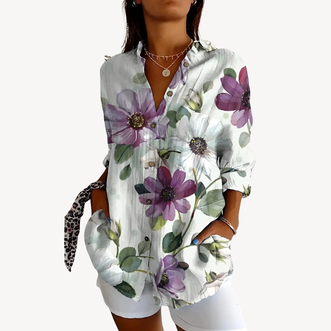Classic Ladies Printed Blouse