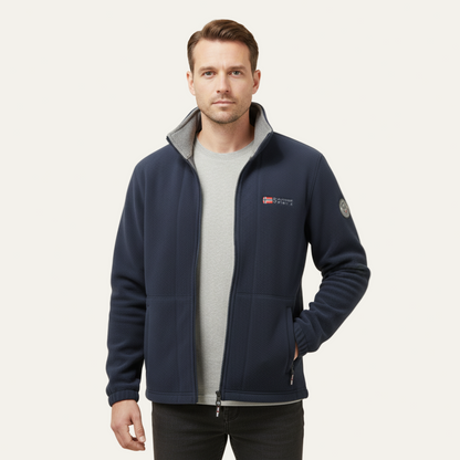 Men's Thick Quilted Fleece Zip Up Jacket