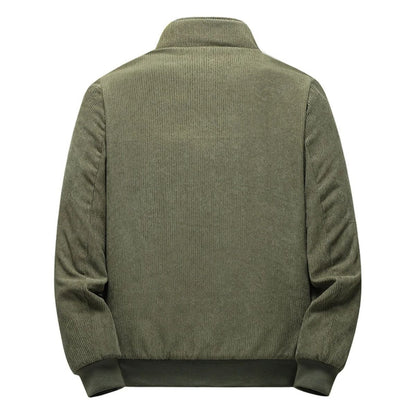 Warm Fleece Lined Corduroy Coat for Men