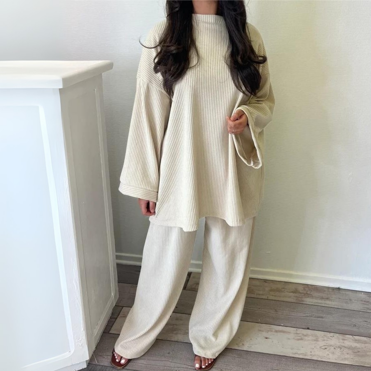 Comfortable Relaxed Fit Pantsuit Set
