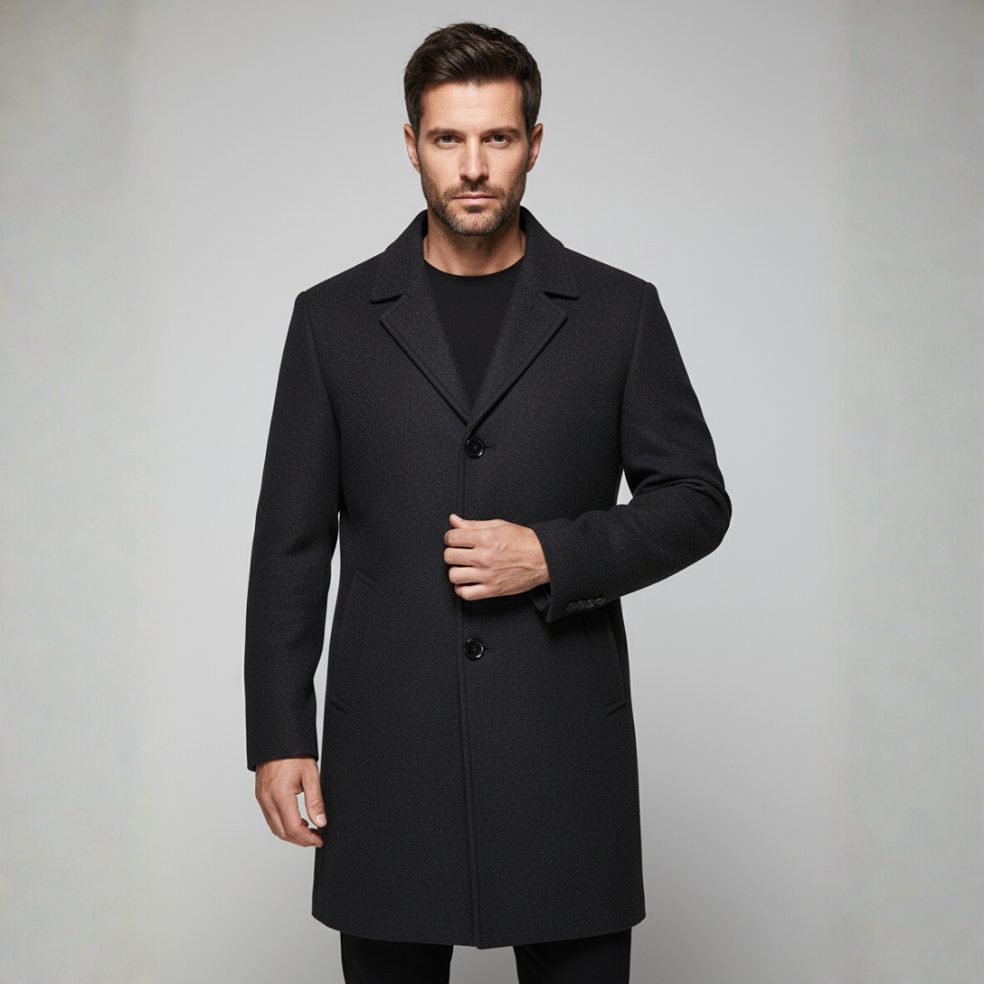 Classic Charcoal Wool Jacket - OutfitLondon