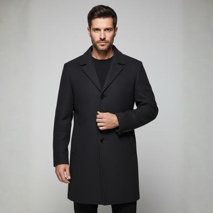 Classic Charcoal Wool Jacket - OutfitLondon