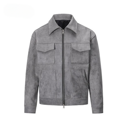 Soft Leather Men's Coat Jacket
