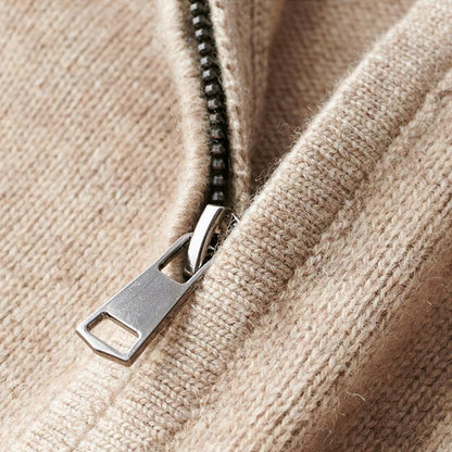 Cozy Zip Up Knitted Sweater