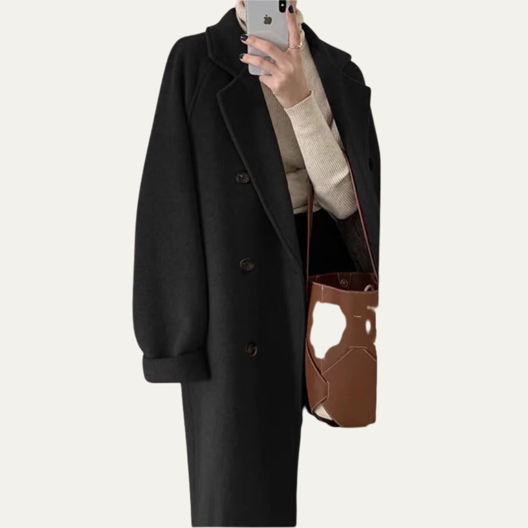 Ladies Classic Tailored Long Coat