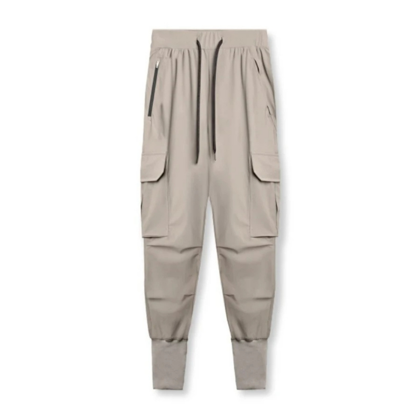 Relaxed Fit Mens Cargo Pants with Stretch Waist