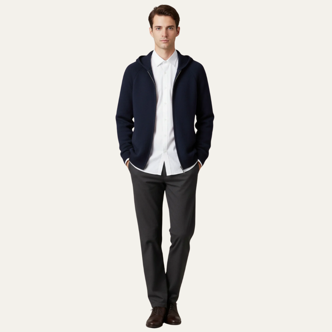 Men's Warm Zip Up Sweater Jacket