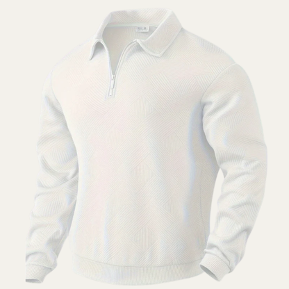 Men's Cable Knit Quarter Zip Sweater